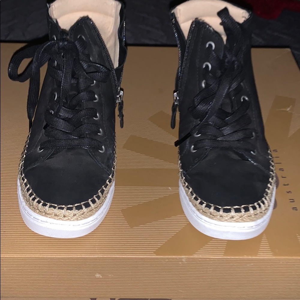 UGG high top suede sneakers